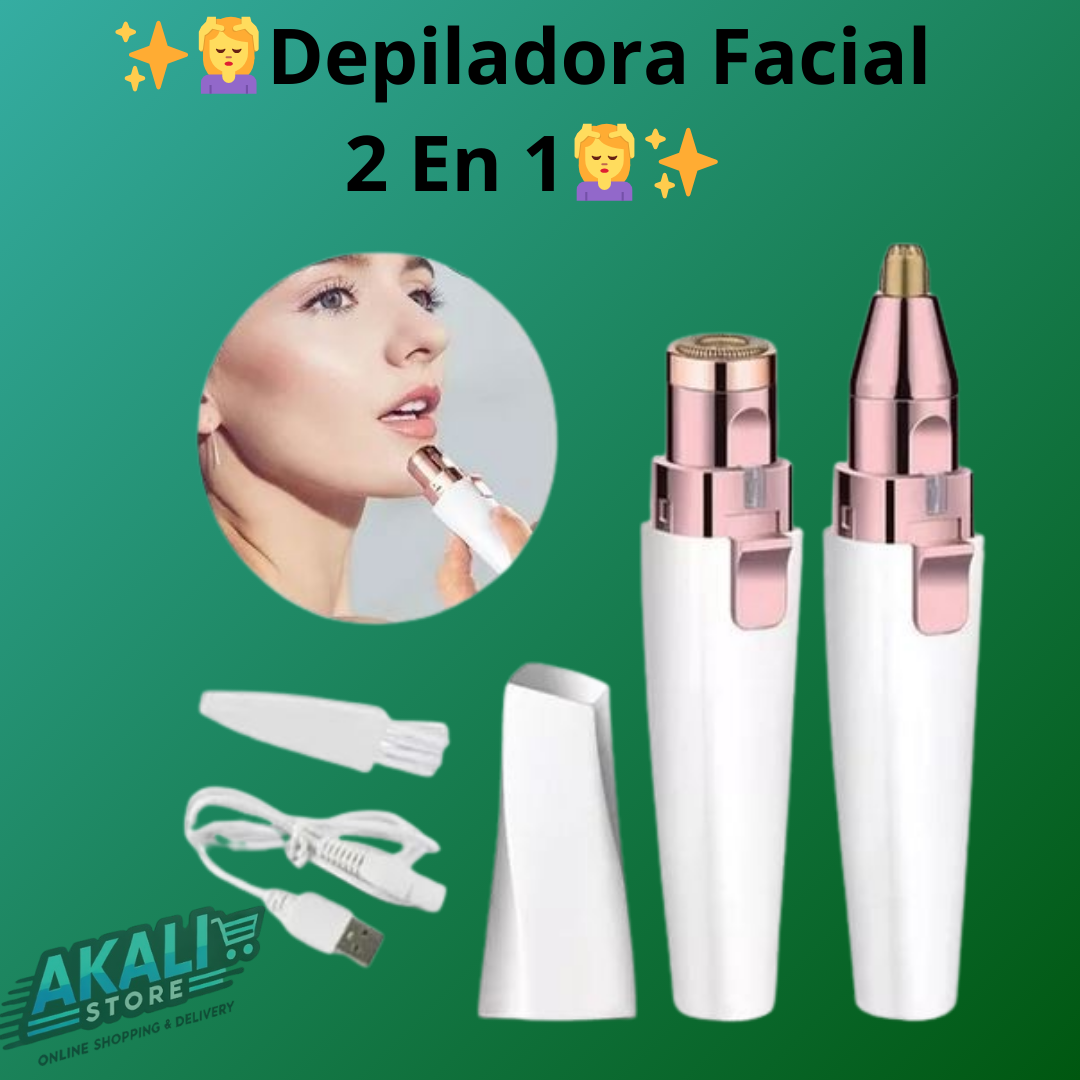 Akali Store™ ✨💆‍♀️Depiladora Facial 2 en 1💆‍♀️✨