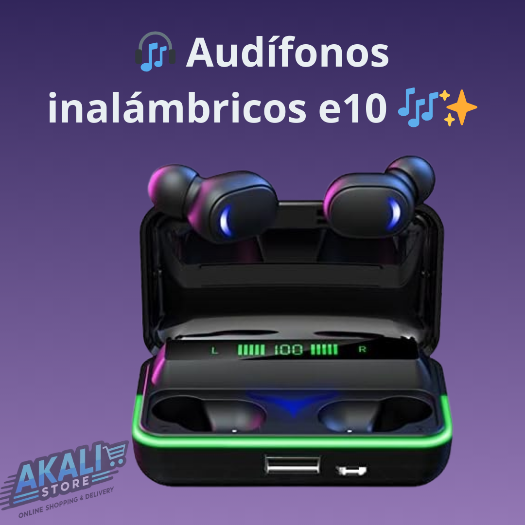 🎧 AUDÍFONOS INALÁMBRICOS E10 PRO SOUND™🎶✨