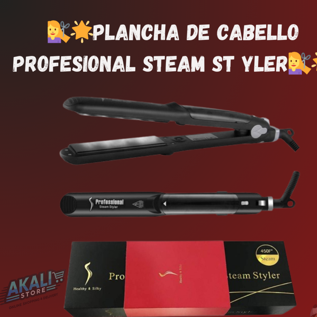 Akali Store™💇‍♀️🌟Plancha de cabello Profesional Steam St Yler💇‍♀️🌟