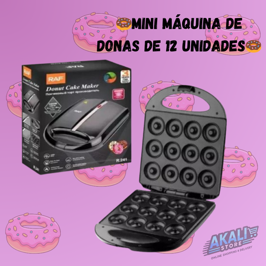 Akali Store™🍩Mini Máquina de Donas de 12 Unidades🍩