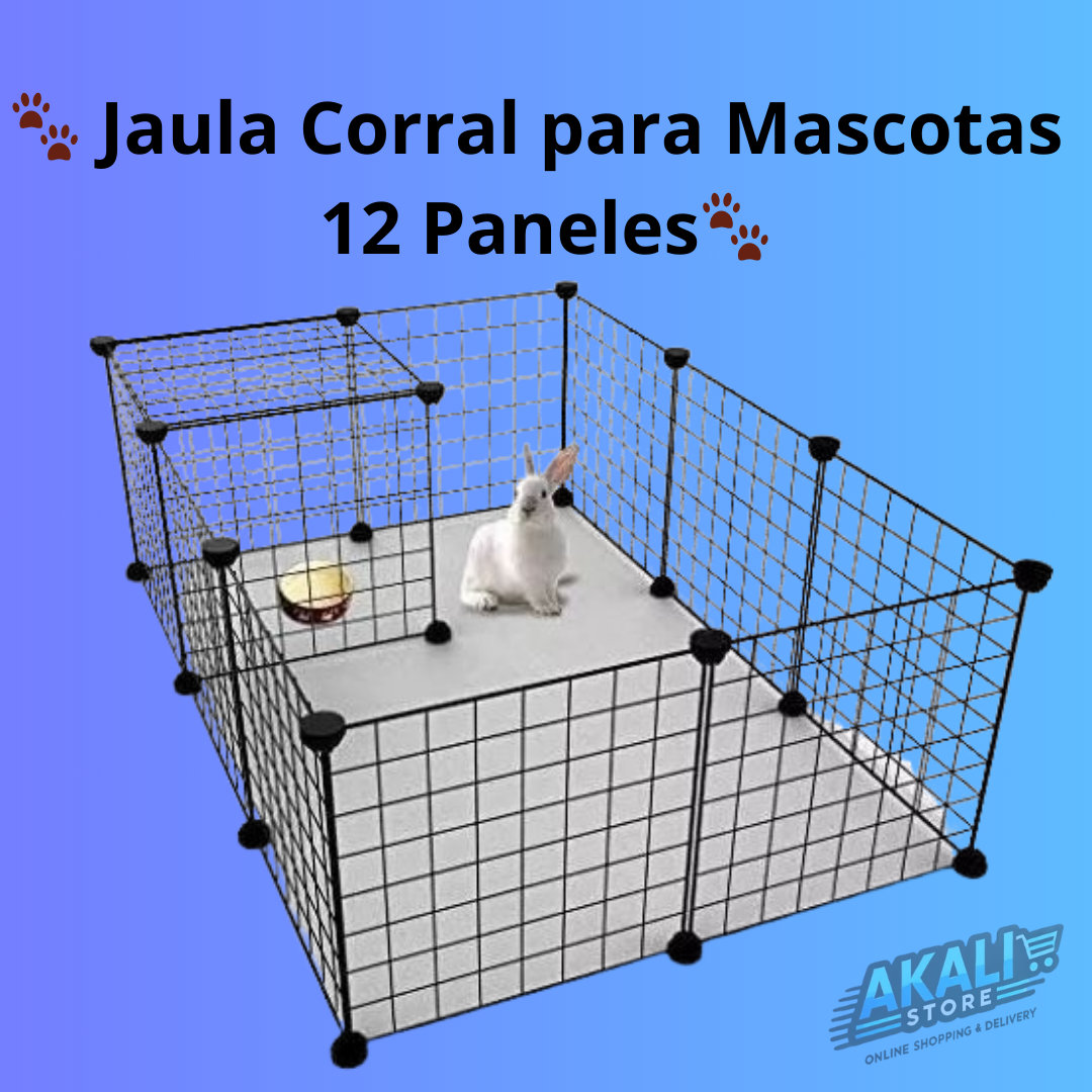 Akali Store™🐾 Jaula Corral para Mascotas 12 Paneles🐾