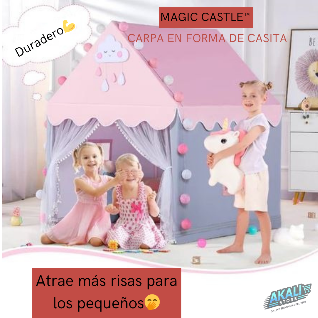 🏰👸CARPA PORTÁTIL EN FORMA DE CASITA MAGIC CASTLE™ 🏰✨