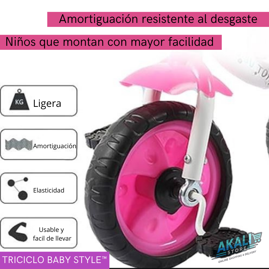 🚲💖DIVERSIÓN Y COMODIDAD CON EL TRICICLO BABY STYLE™🚲💖