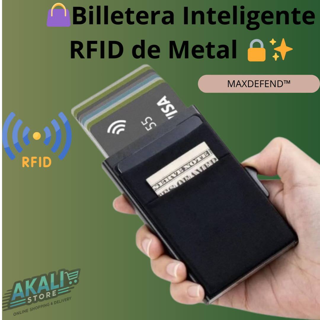 👜BILLETERA INTELIGENTE RFID MAXDEFEND™🔒✨