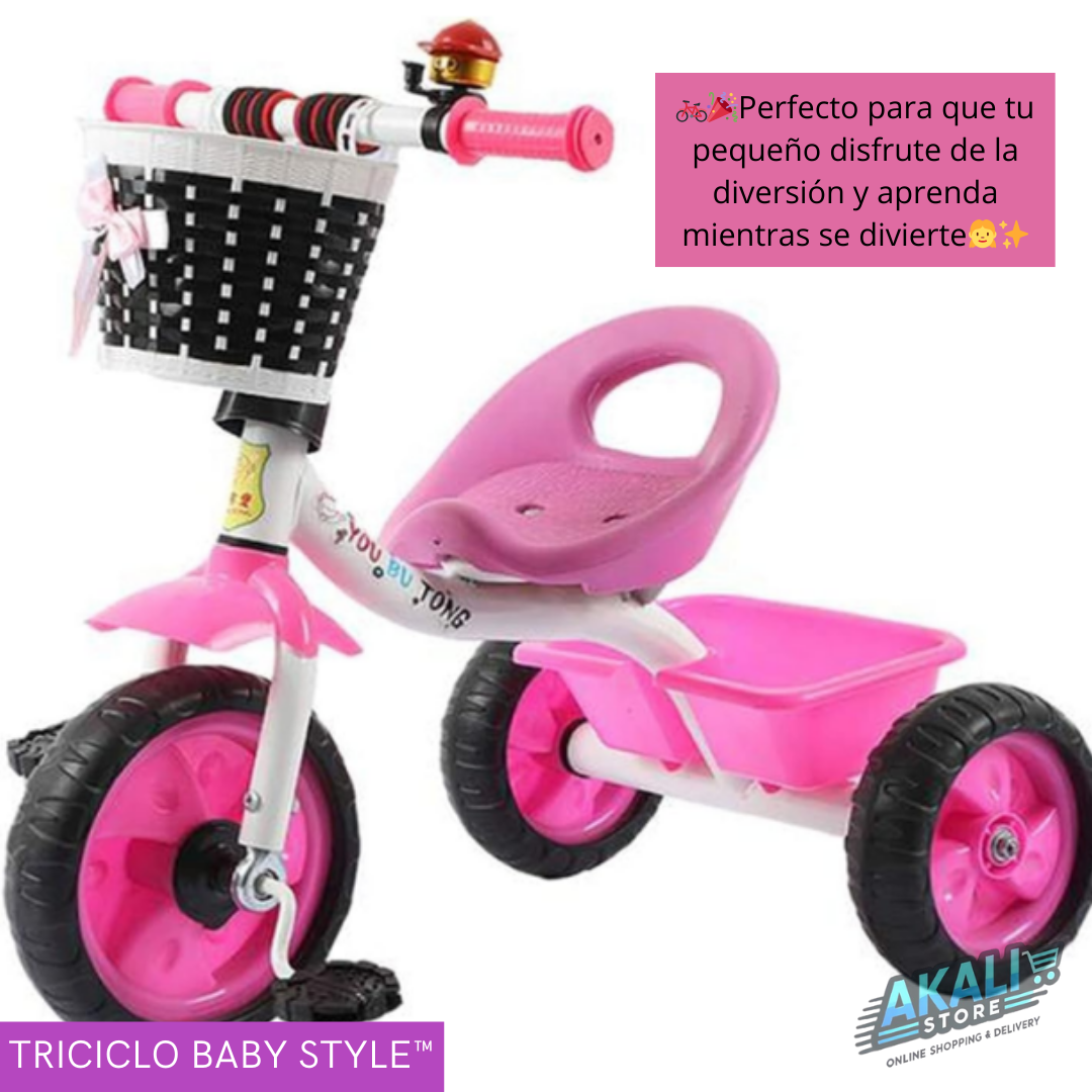 🚲💖DIVERSIÓN Y COMODIDAD CON EL TRICICLO BABY STYLE™🚲💖