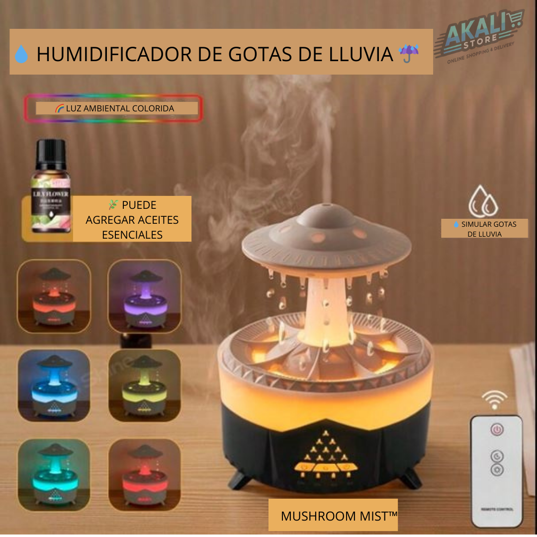 🍄💧 HUMIDIFICADOR DE HONGO / DIFUSOR DE AROMAS MUSHROOM MIST™ 🌿✨