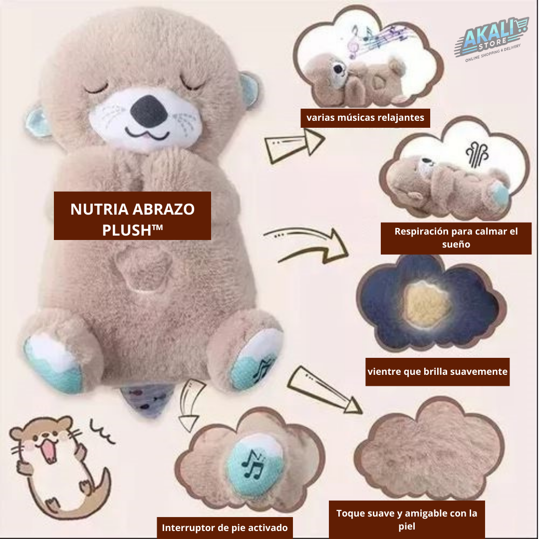 🦦NUTRIA DE PELUCHE DE APEGO / NUTRIA ABRAZO PLUSH™🌙