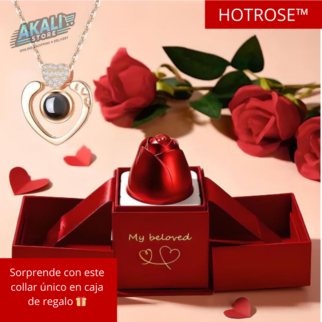 🌹💖💖 COLLAR "TE AMO EN 100 IDIOMAS" EN ROSA HOTROSE™💖💖🌹