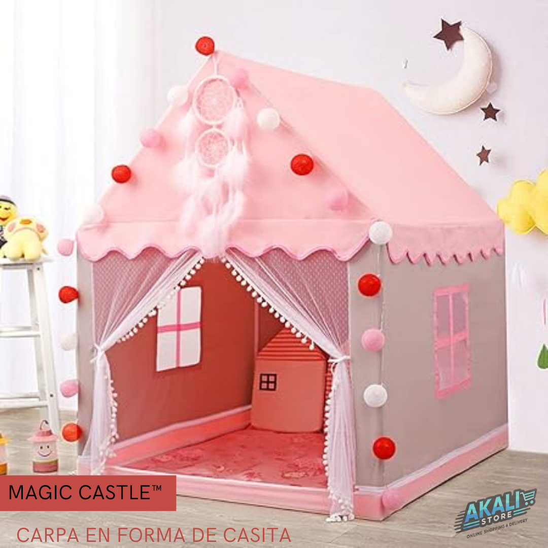 🏰👸CARPA PORTÁTIL EN FORMA DE CASITA MAGIC CASTLE™ 🏰✨