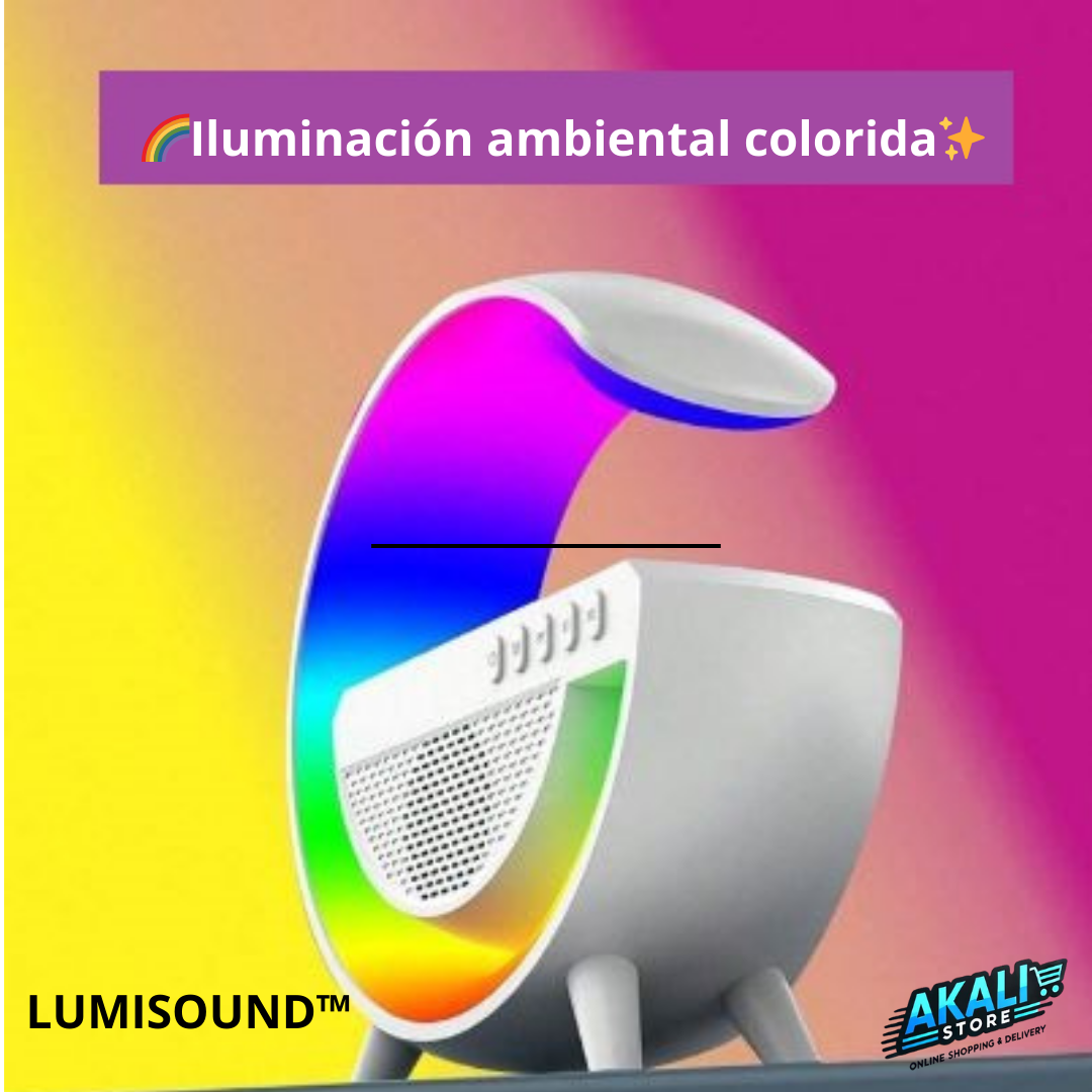 🎶LÁMPARA DE MESA Y PARLANTE RGB LUMISOUND™🎶