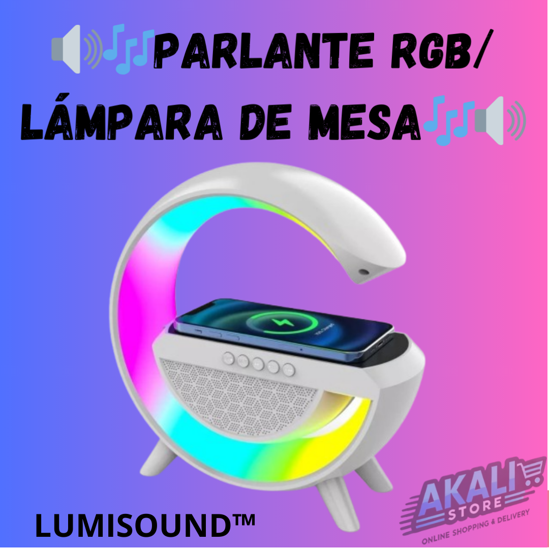 🎶LÁMPARA DE MESA Y PARLANTE RGB LUMISOUND™🎶