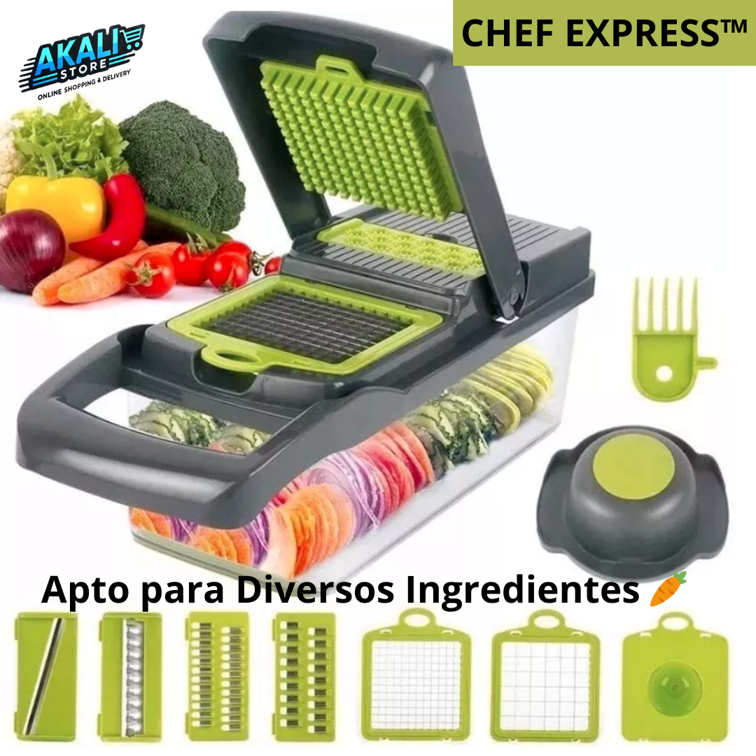 🔪MULTI PICADOR VEGETALES CHEF EXPRESS™🍅🥕