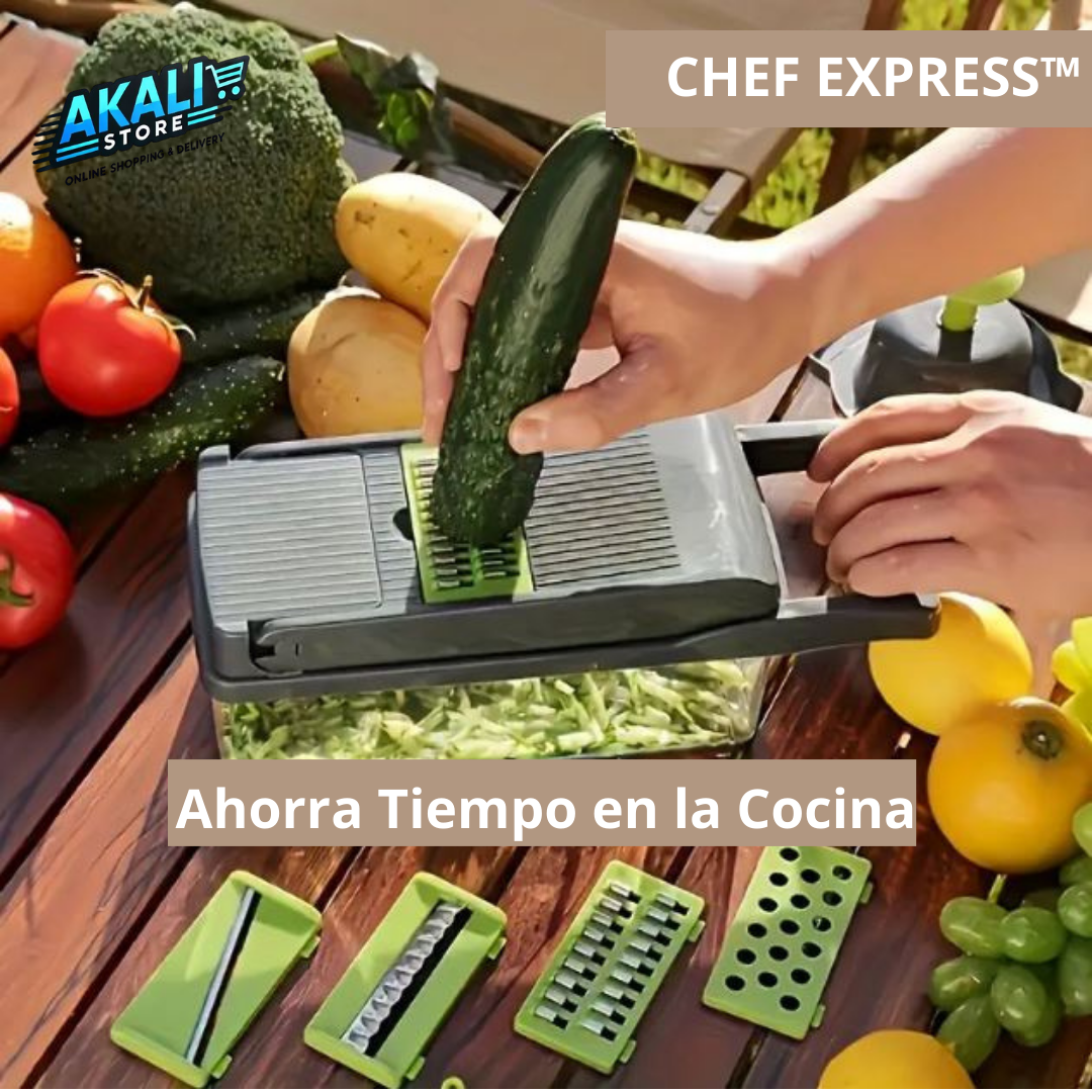 🔪MULTI PICADOR VEGETALES CHEF EXPRESS™🍅🥕