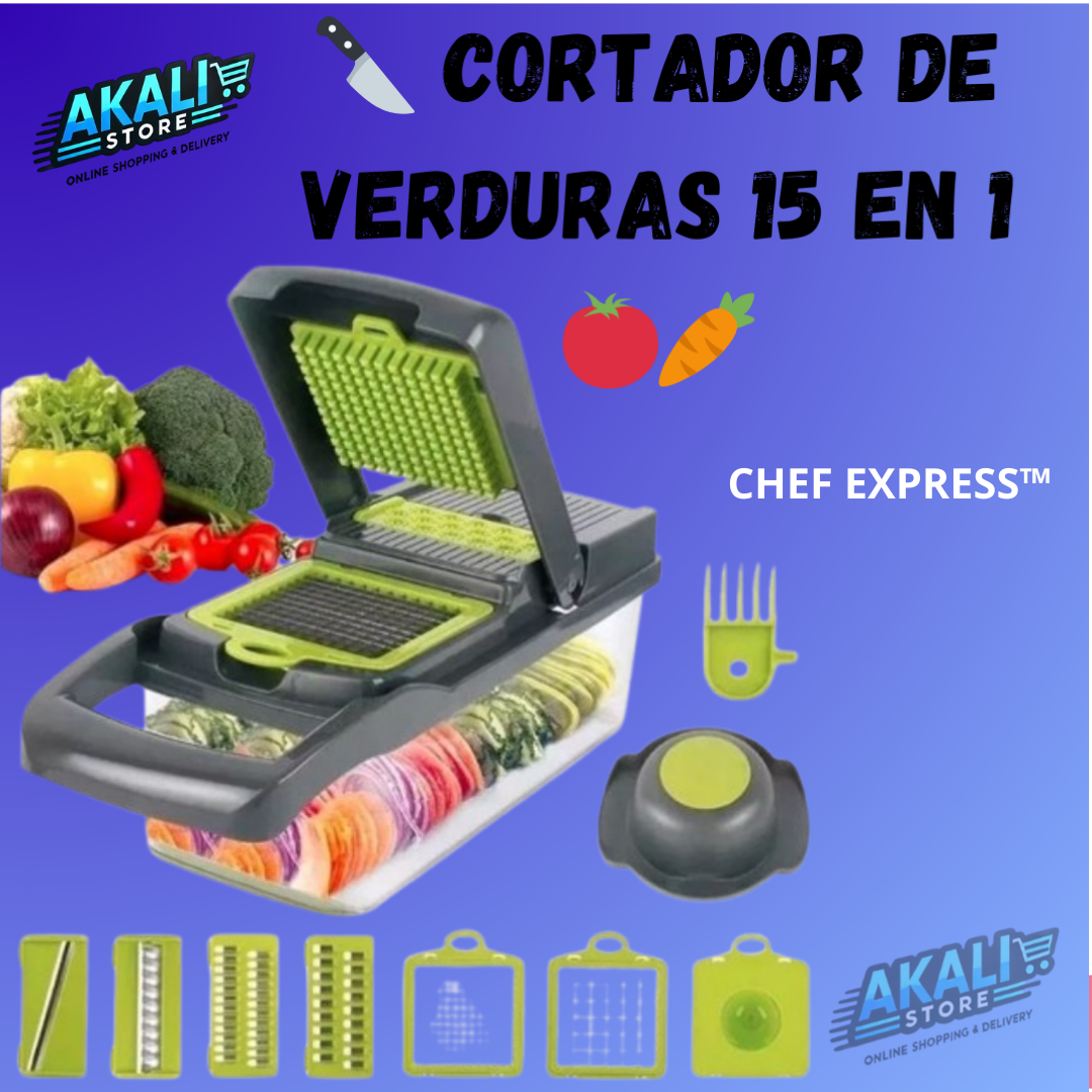 🔪MULTI PICADOR VEGETALES CHEF EXPRESS™🍅🥕