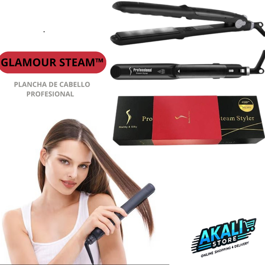 💇‍♀️🌟 PLANCHA DE CABELLO PROFESIONAL GLAMOUR STEAM™ 💇‍♀️🌟